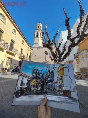 Urban Sketch Cubelles 300x100000